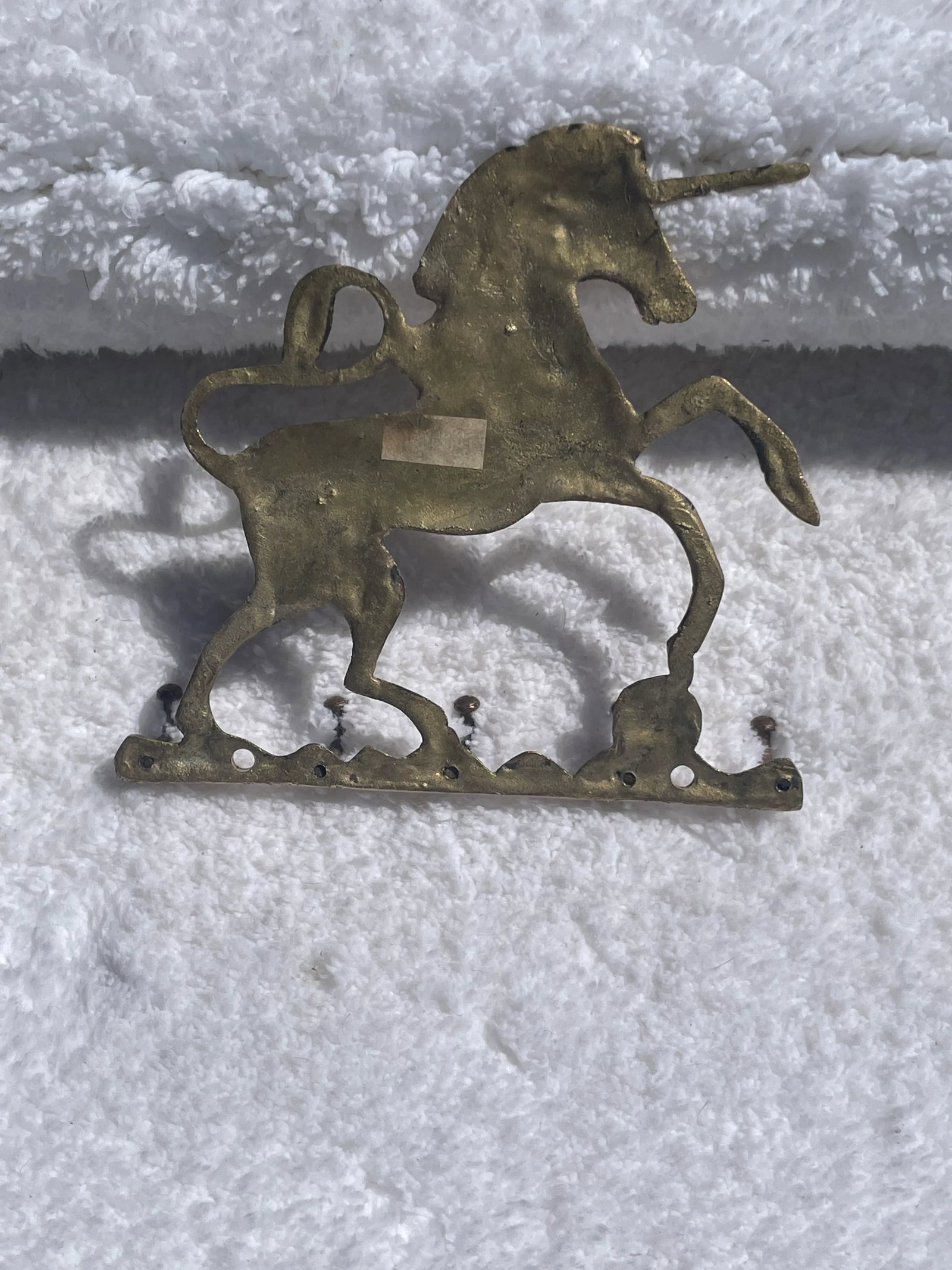 Whimsical Brass Unicorn Key Ring Holder - 6
