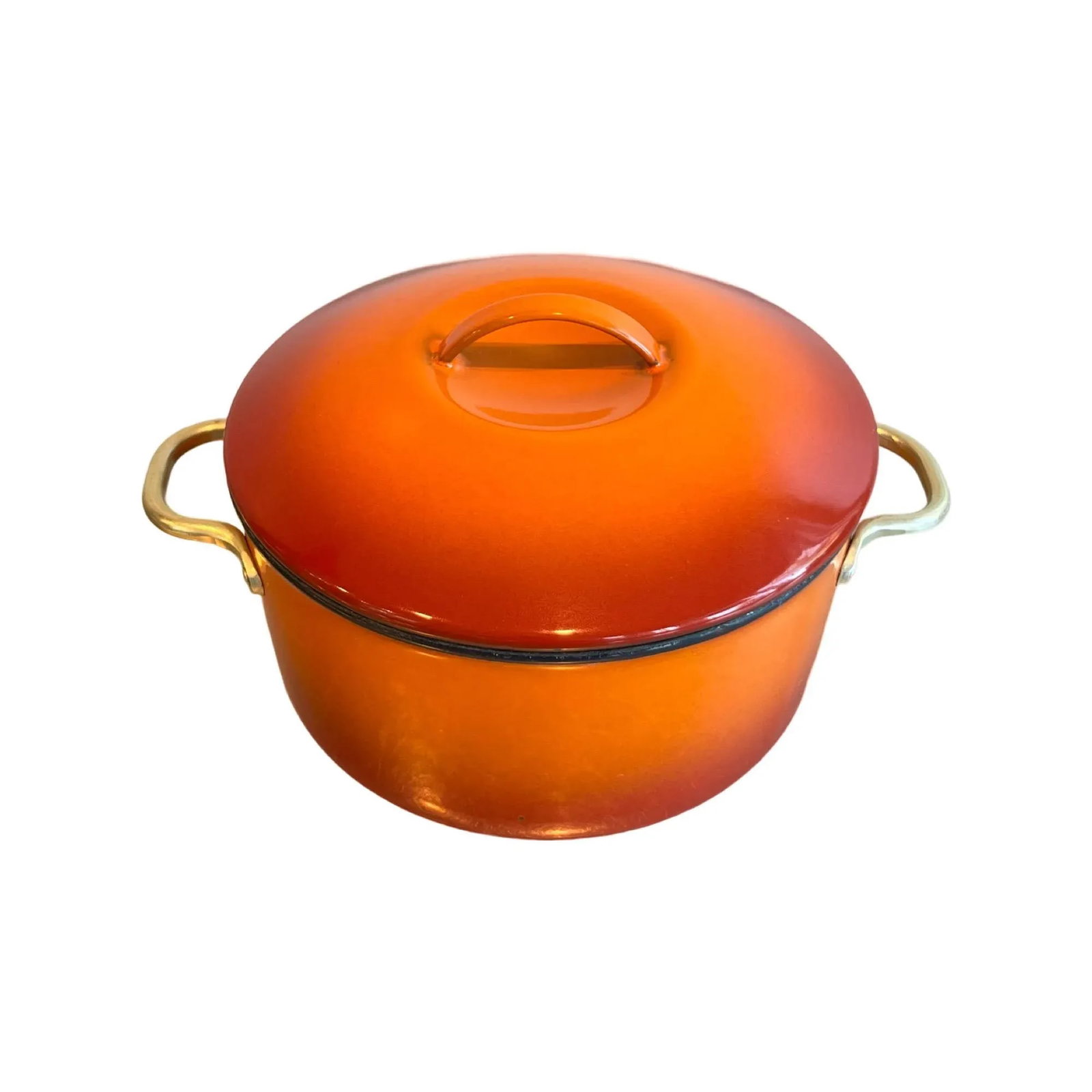 Mid Century Modern Enameled Pot With Lid - 7