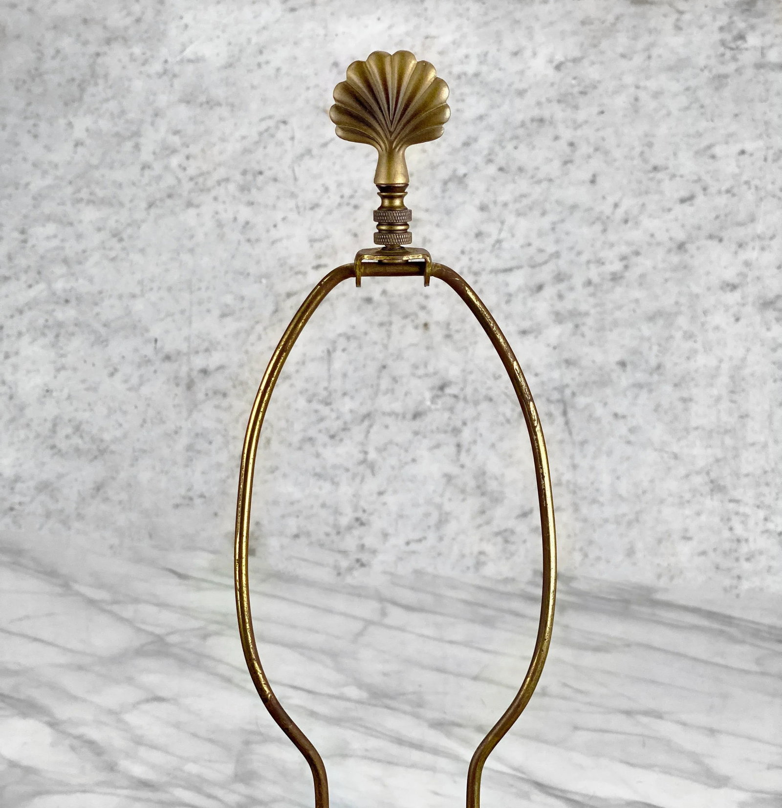 Vintage Italian Rococo Gold Gilded Cherub Onyx Table Lamp - 10