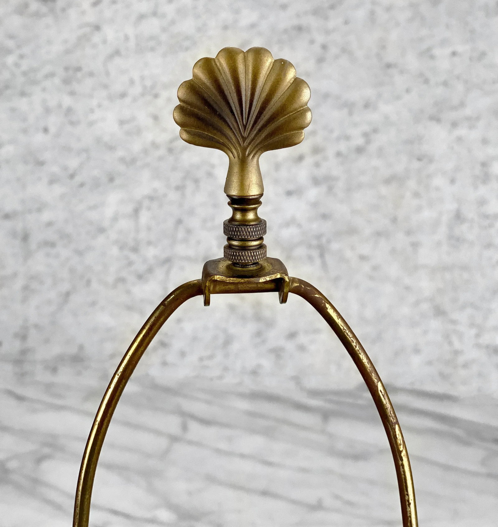Vintage Italian Rococo Gold Gilded Cherub Onyx Table Lamp - 11