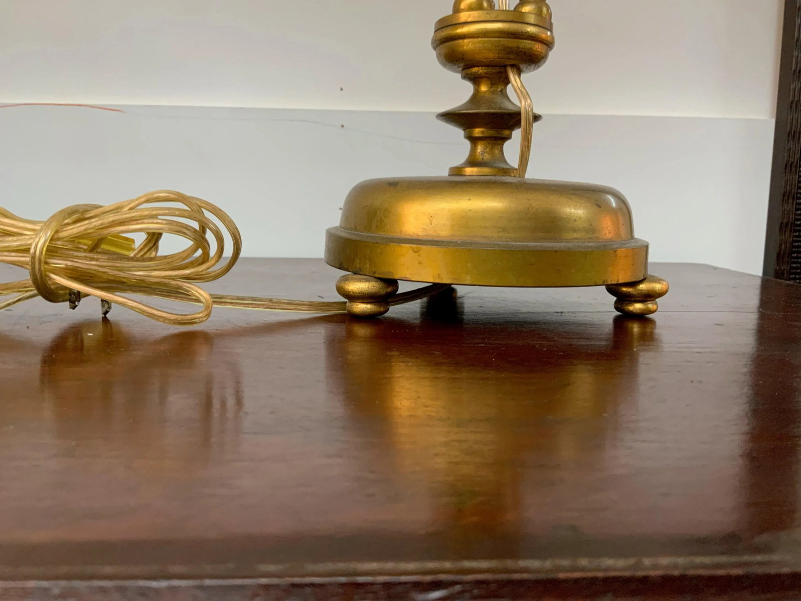Mid 20th Century Brass Table Lamps - a Pair - 4