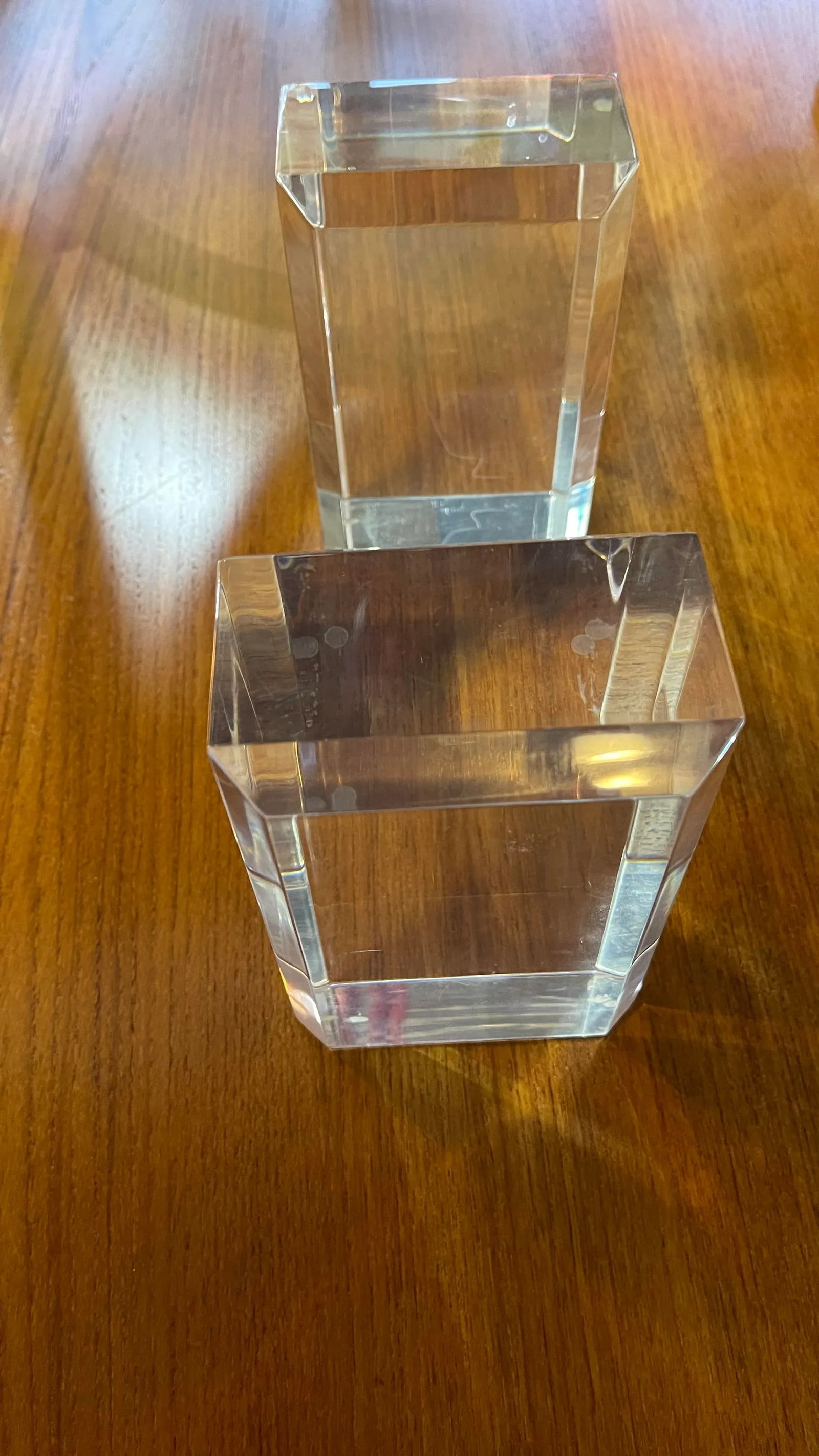 1970s Karl Springer Lucite Bookends - a Pair - 4