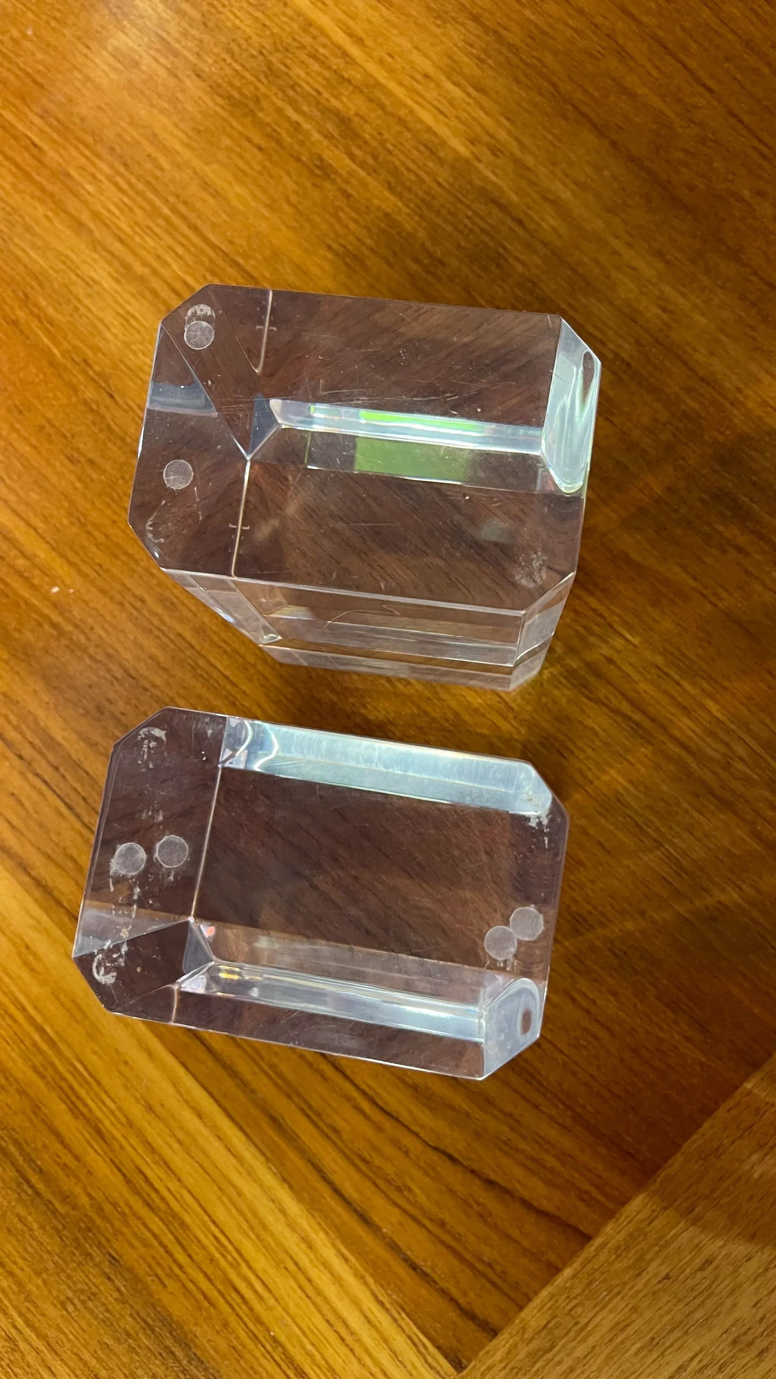 1970s Karl Springer Lucite Bookends - a Pair - 5