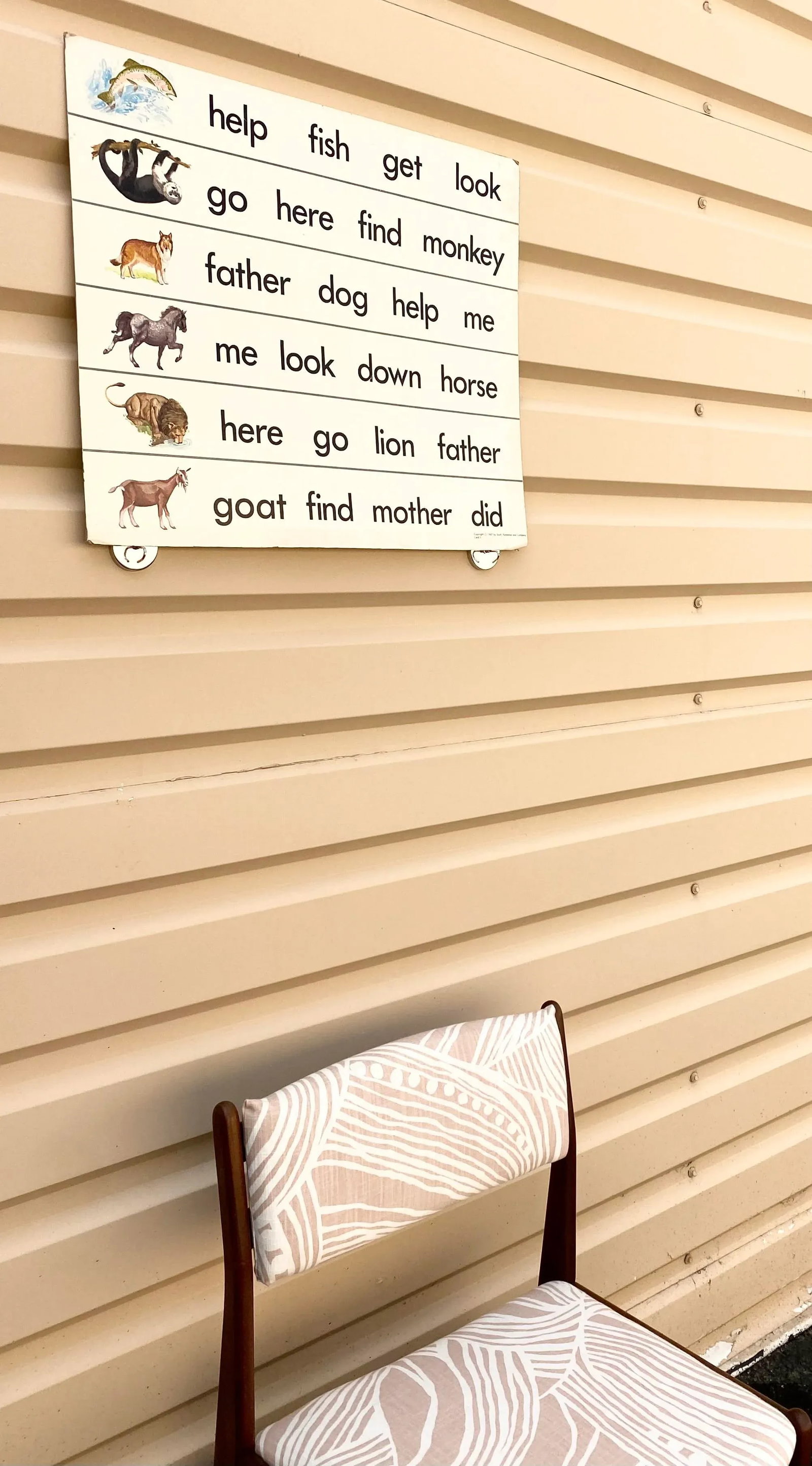 Whimsical Midcentury Modern 1967 Educational Board Wall Art - 4