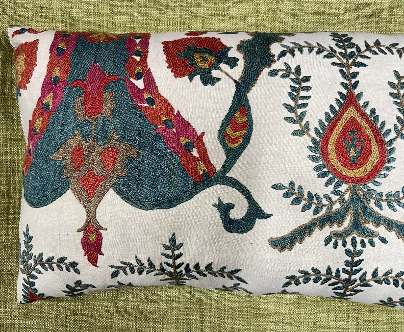 1980s Vintage Suzani Pillow - 9
