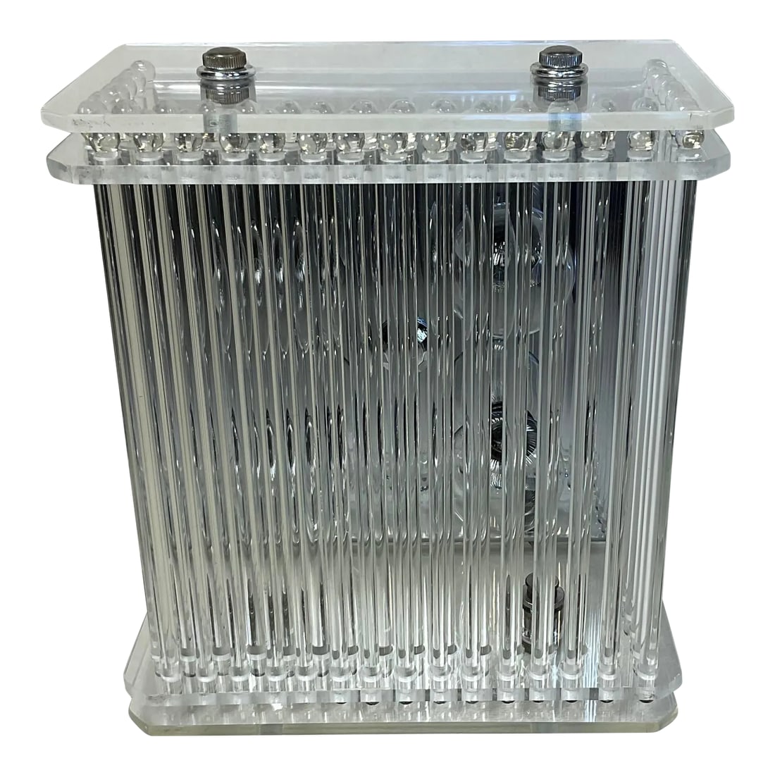 Vintage Mid-Century Lucite and Glass Rod Sconce Attributed to Gaetano Sciolari (1 of 11)