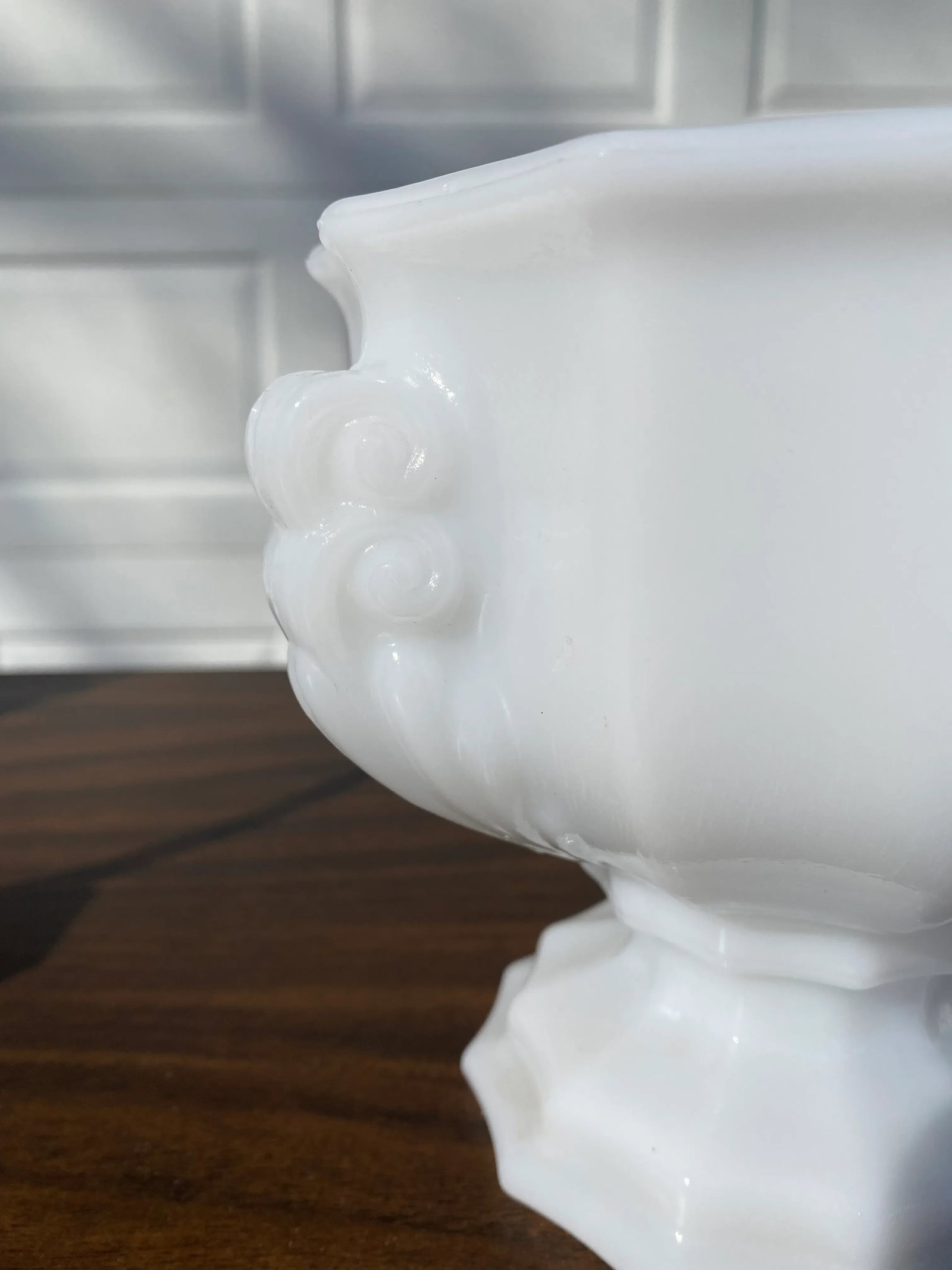 E. O. Brody Co Milk Glass Footed Bowl - 3