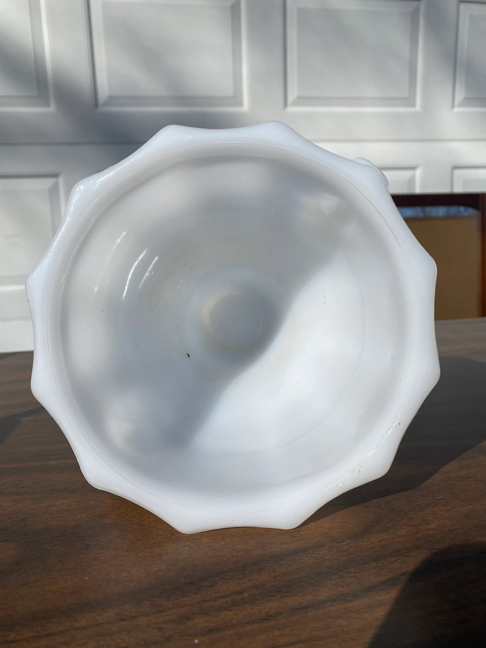 E. O. Brody Co Milk Glass Footed Bowl - 4