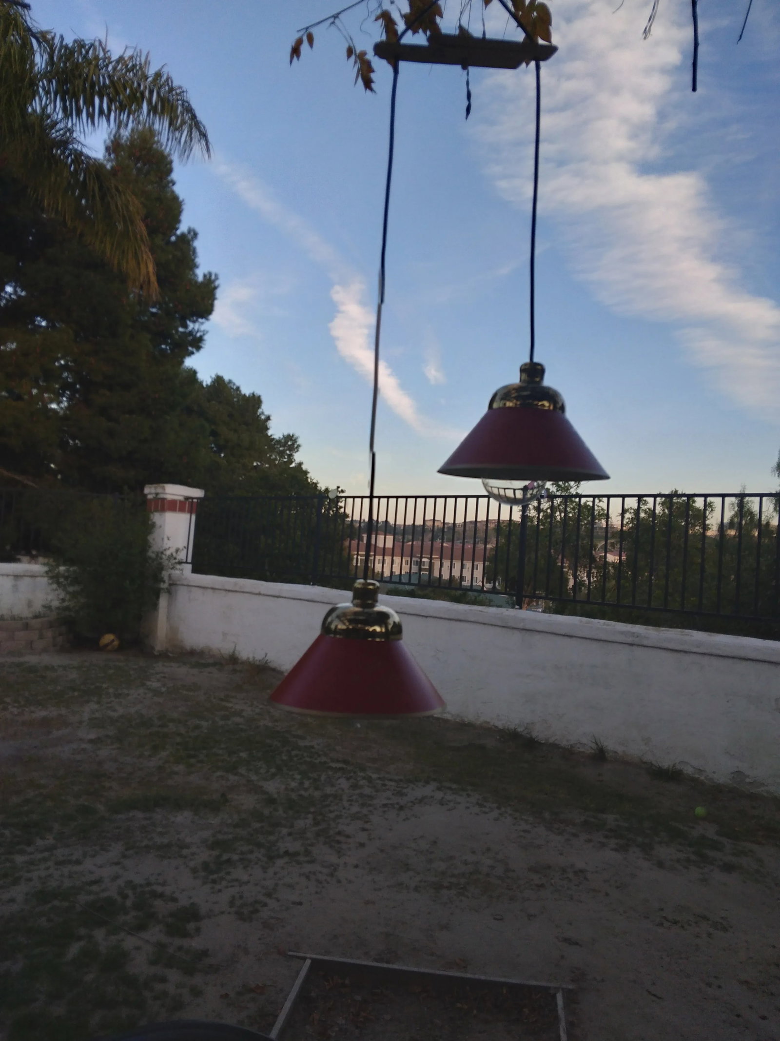 1980s Two Shade Brass and Steel Pendant Lamp - 8