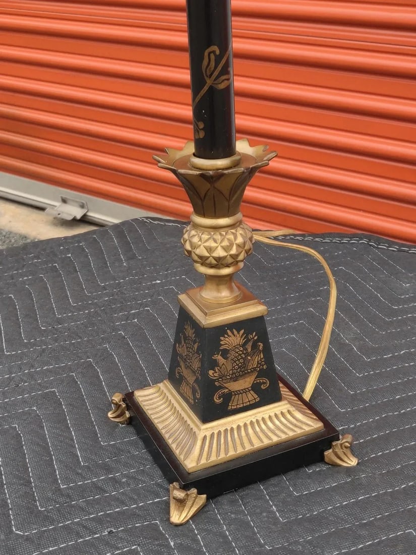 Late 20th Century French Tole Classical Lamp - 10