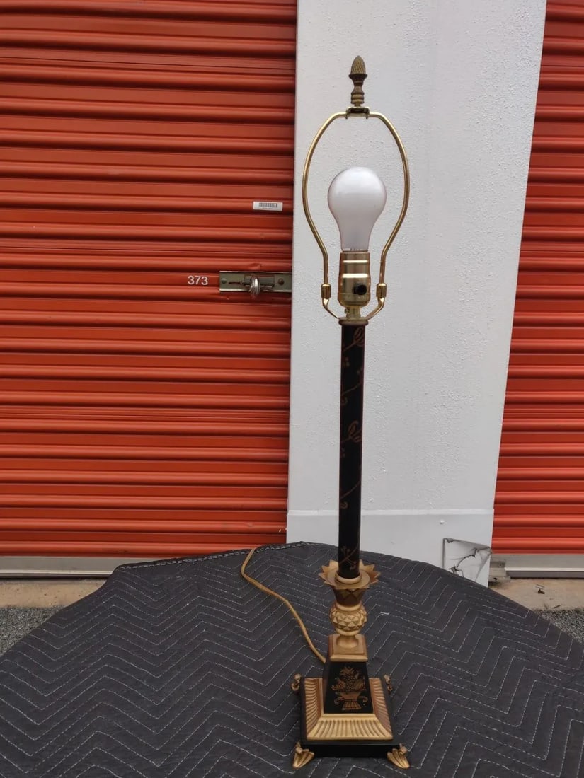 Late 20th Century French Tole Classical Lamp - 7