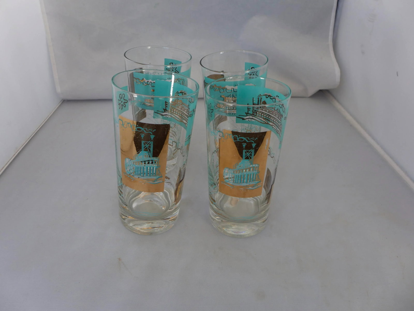 Mid-Century Steamboat Bar Tumblers - Set of 4 - 2