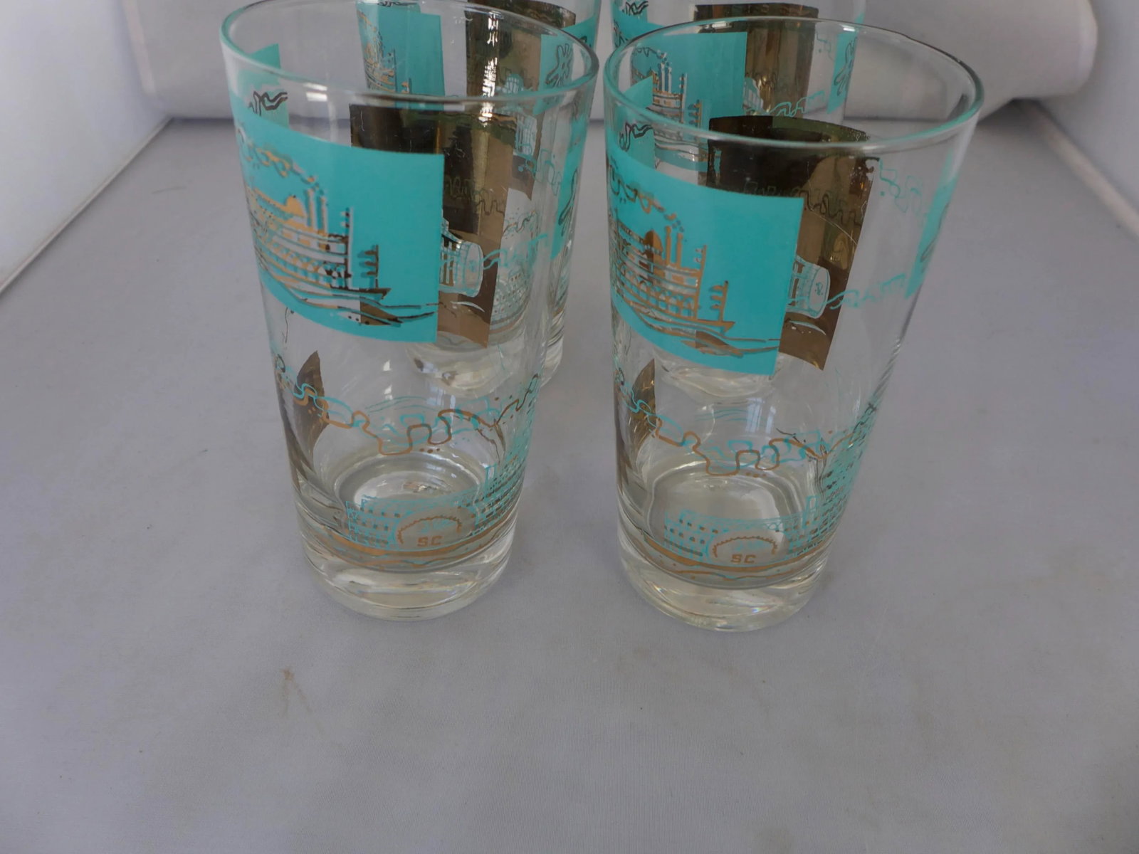 Mid-Century Steamboat Bar Tumblers - Set of 4 - 3