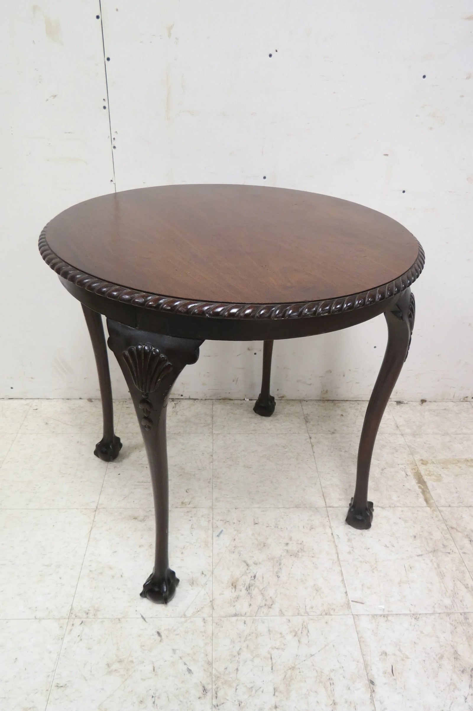 English Victorian Window Table With Ball and Claw Feet - 10