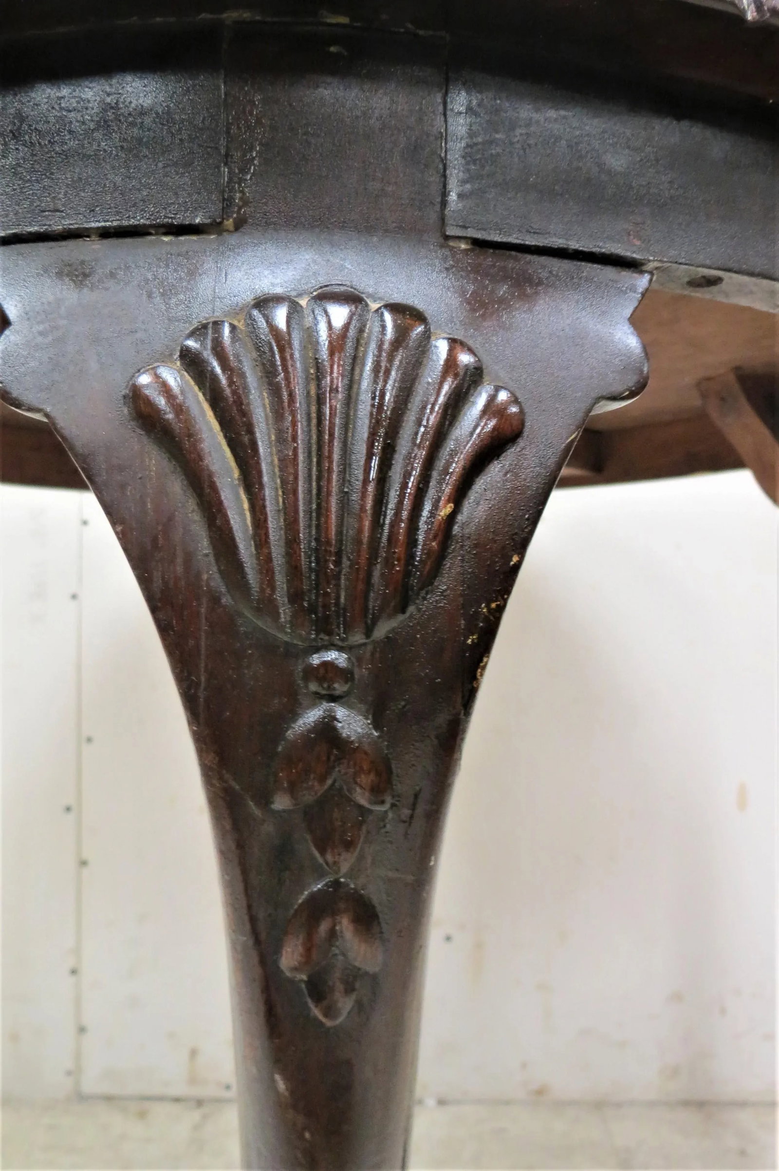 English Victorian Window Table With Ball and Claw Feet - 5