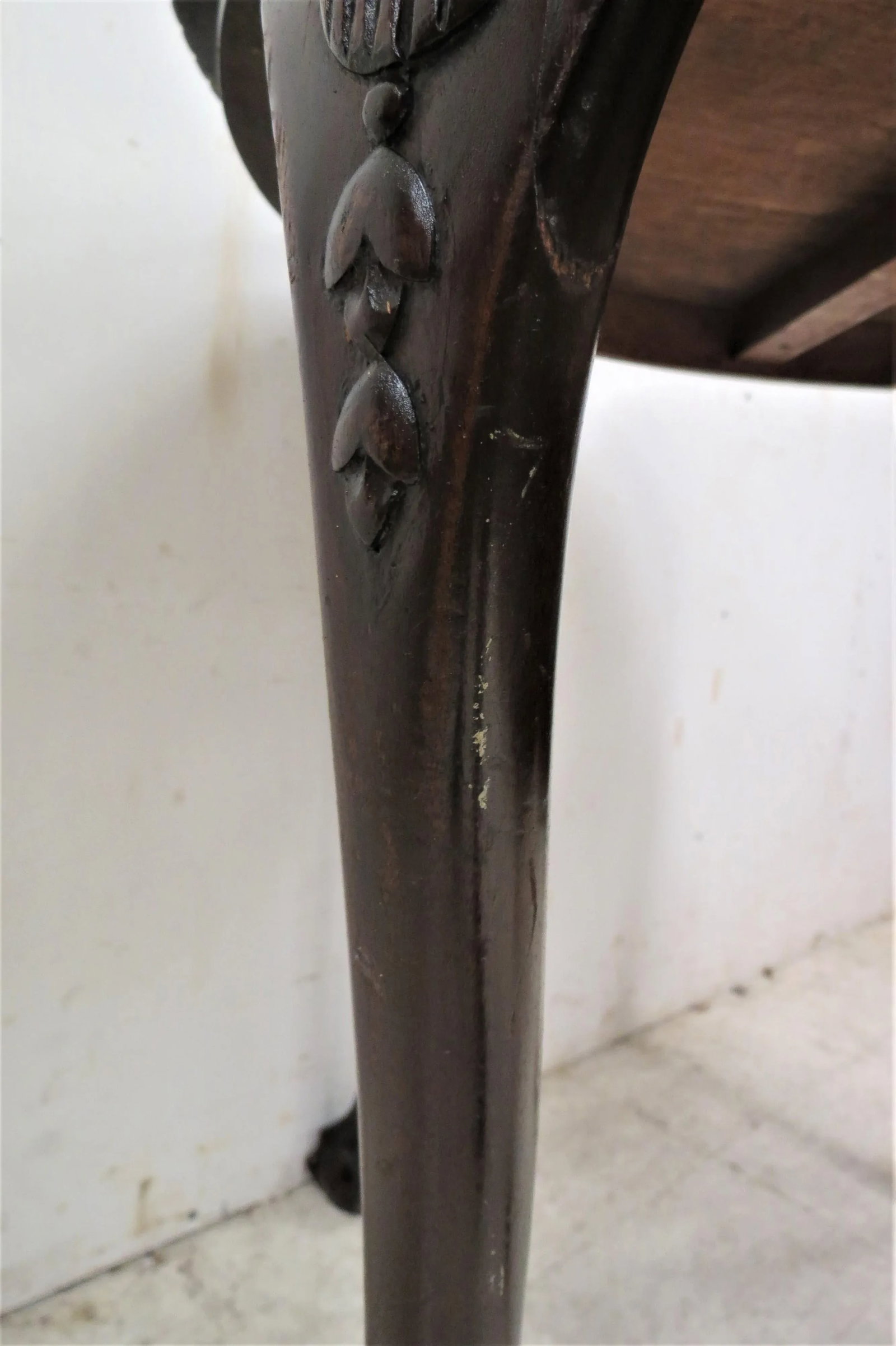 English Victorian Window Table With Ball and Claw Feet - 9