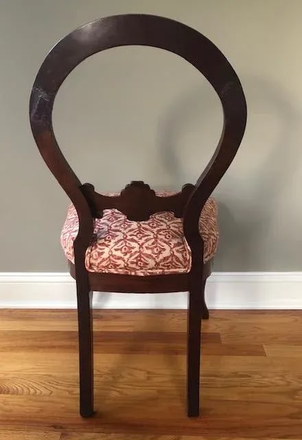 Late 19th Century Victorian Carved Mahogany Balloon Back Accent Chair - 4