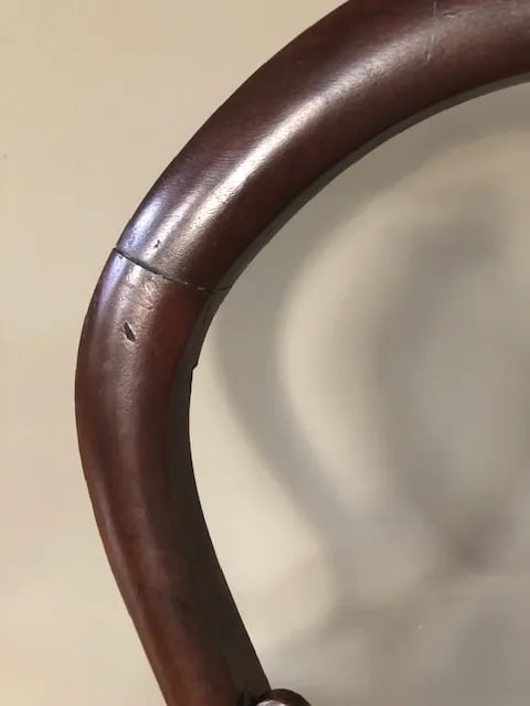 Late 19th Century Victorian Carved Mahogany Balloon Back Accent Chair - 7
