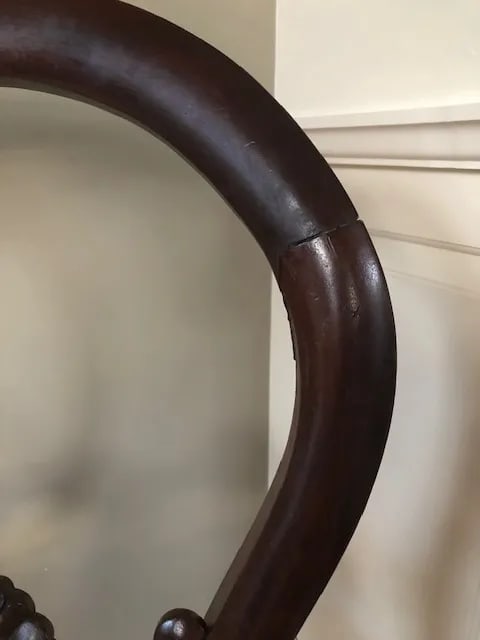 Late 19th Century Victorian Carved Mahogany Balloon Back Accent Chair - 8