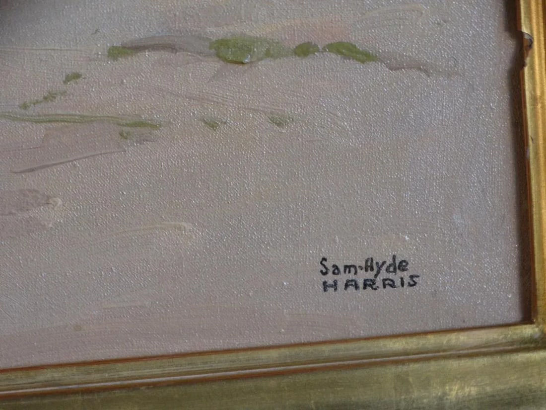 Sam Hyde Harris Desert Landscape Oil on Canvas - 5
