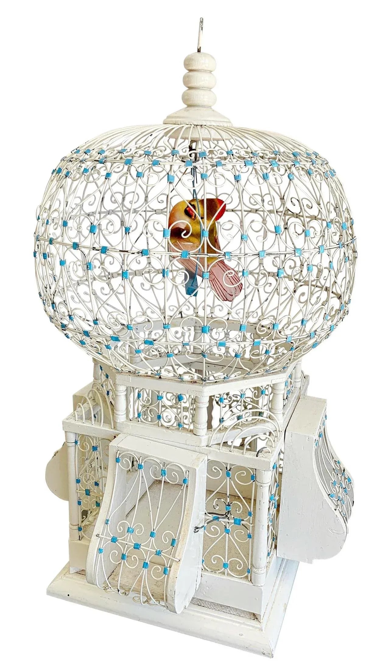 Vintage French Colonial Domed Bird Cage - 12