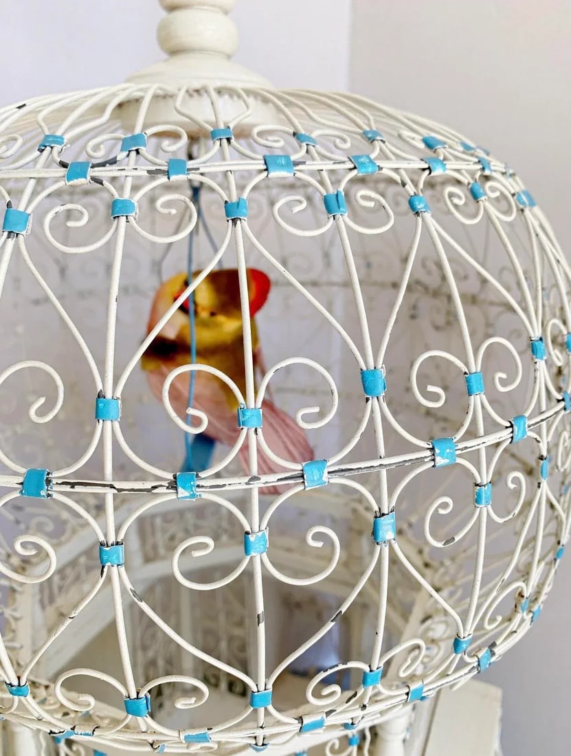 Vintage French Colonial Domed Bird Cage - 3