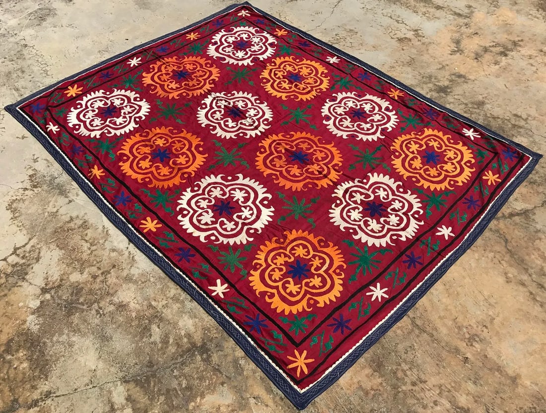 Flower Design Suzani Tapestry - 2