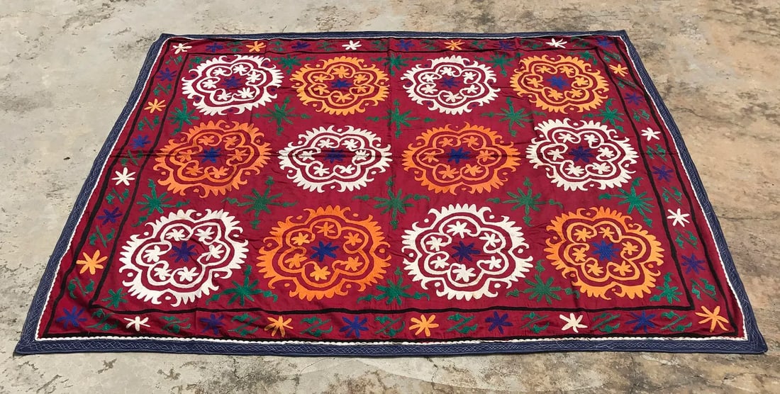 Flower Design Suzani Tapestry - 3