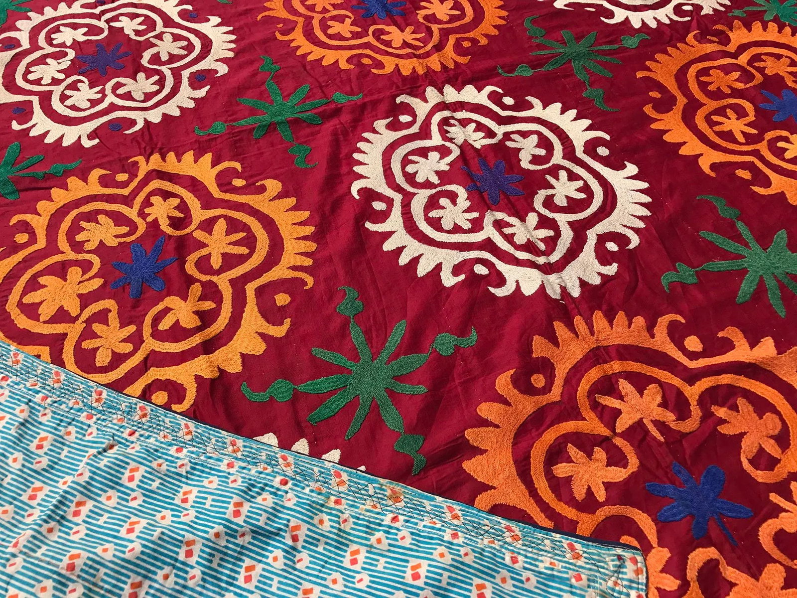 Flower Design Suzani Tapestry - 5