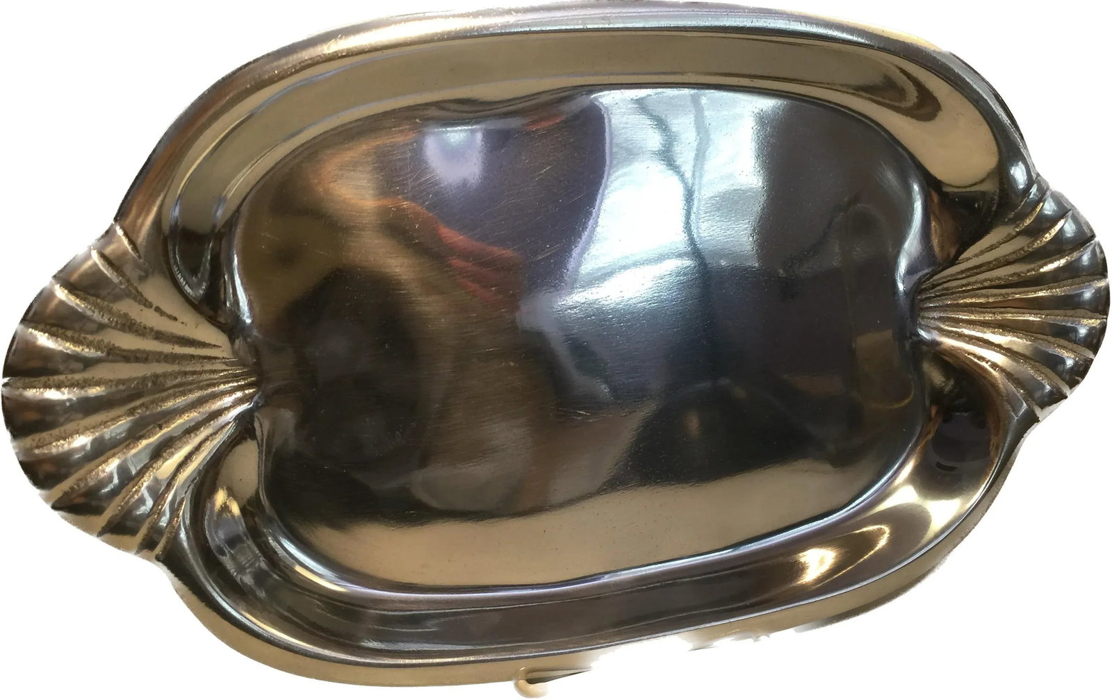 Vintage Old Town Imports Fan Shell Art Deco Designer Display Serving Tray - 2