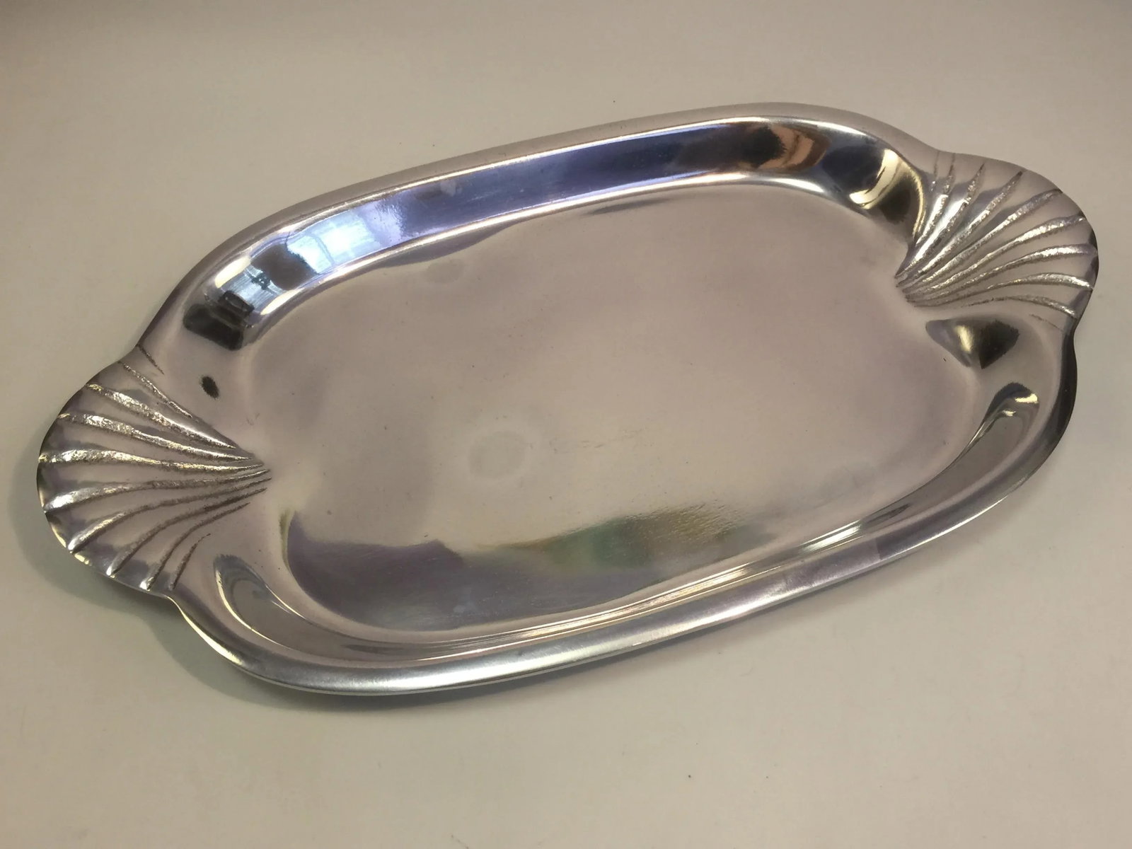 Vintage Old Town Imports Fan Shell Art Deco Designer Display Serving Tray - 3