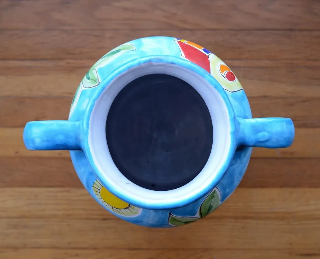 Mid Century Italian La Musa Handled Ceramic Vessel - 7