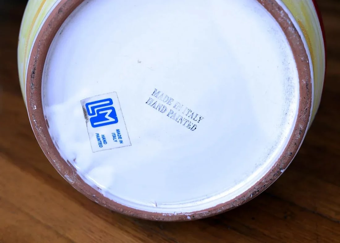 Mid Century Italian La Musa Handled Ceramic Vessel - 9