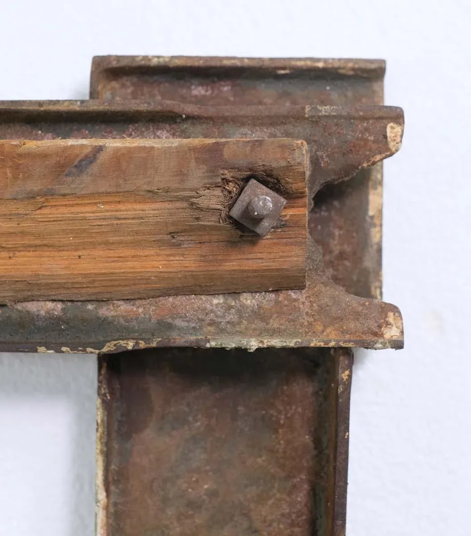 Antique Cast Iron Fireplace Frame Insert With Foliage Details - 8