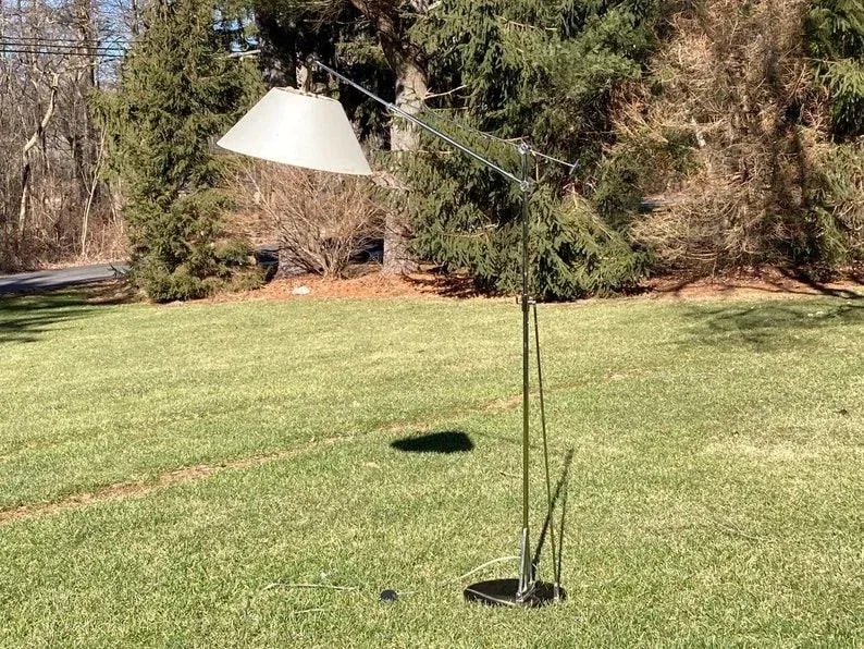 Vintage Modern Chrome Floor Lamp - 10