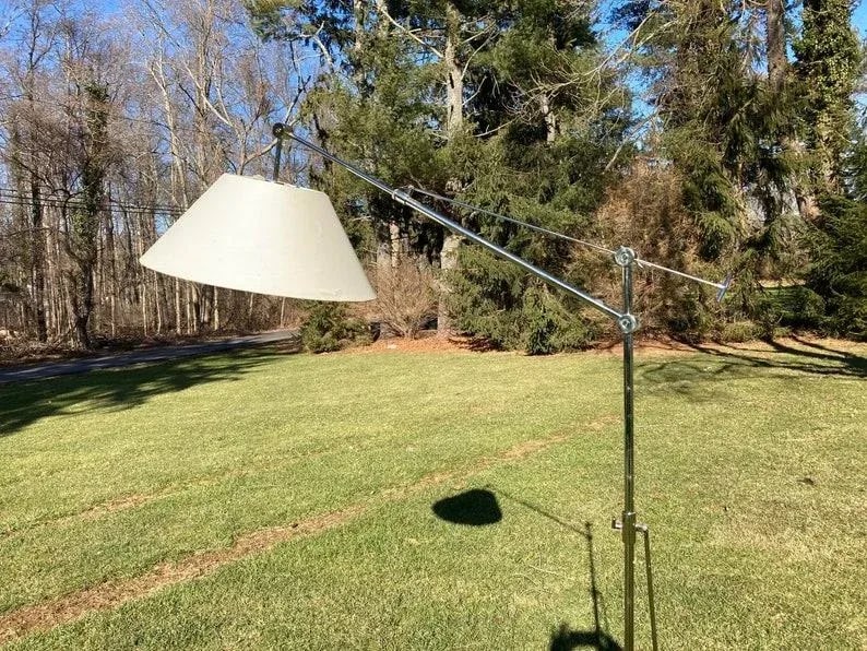 Vintage Modern Chrome Floor Lamp - 2