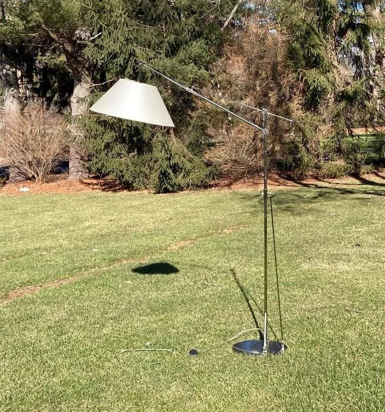 Vintage Modern Chrome Floor Lamp - 4
