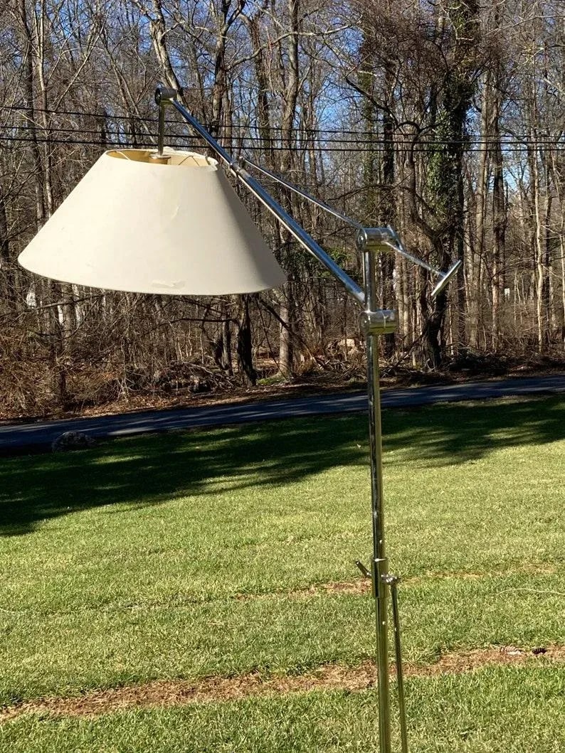 Vintage Modern Chrome Floor Lamp - 5