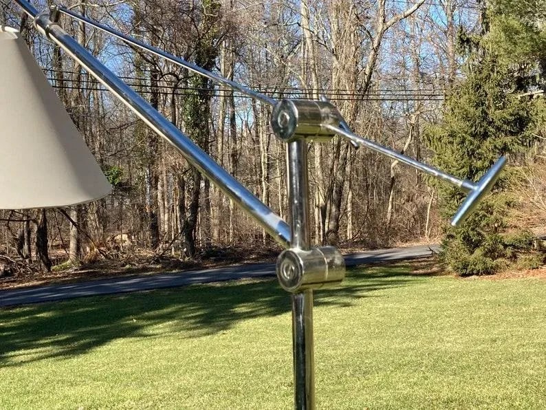 Vintage Modern Chrome Floor Lamp - 8