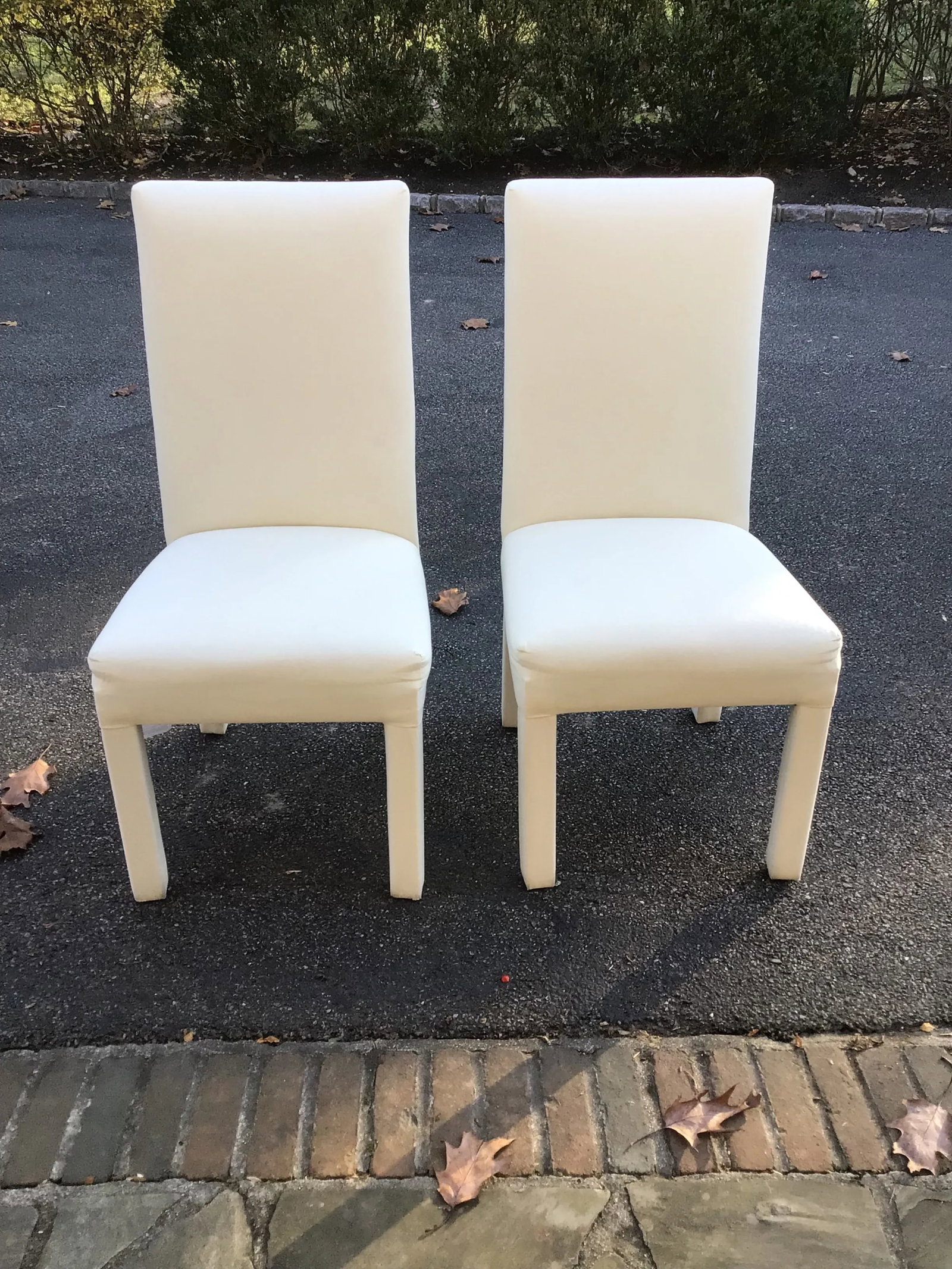 2000s Ballard Design Parsons Chairs- a Pair - 13