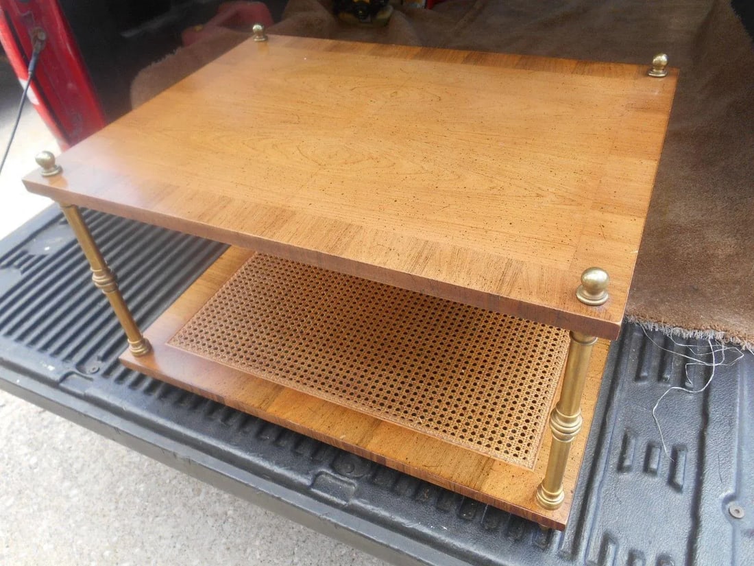 Henredon Mid-Century Modern Birdseye Inlaid Maple Side Table - 5