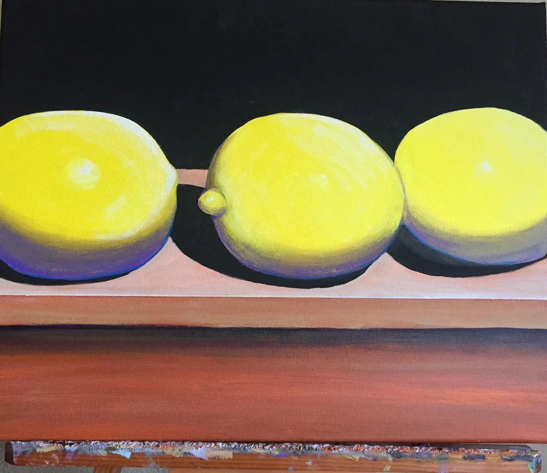 Lemons Still Life Painting - 2