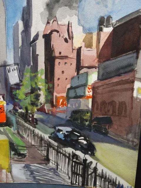 Los Angeles Cityscape Painting by Dolores D"Ambly - 4