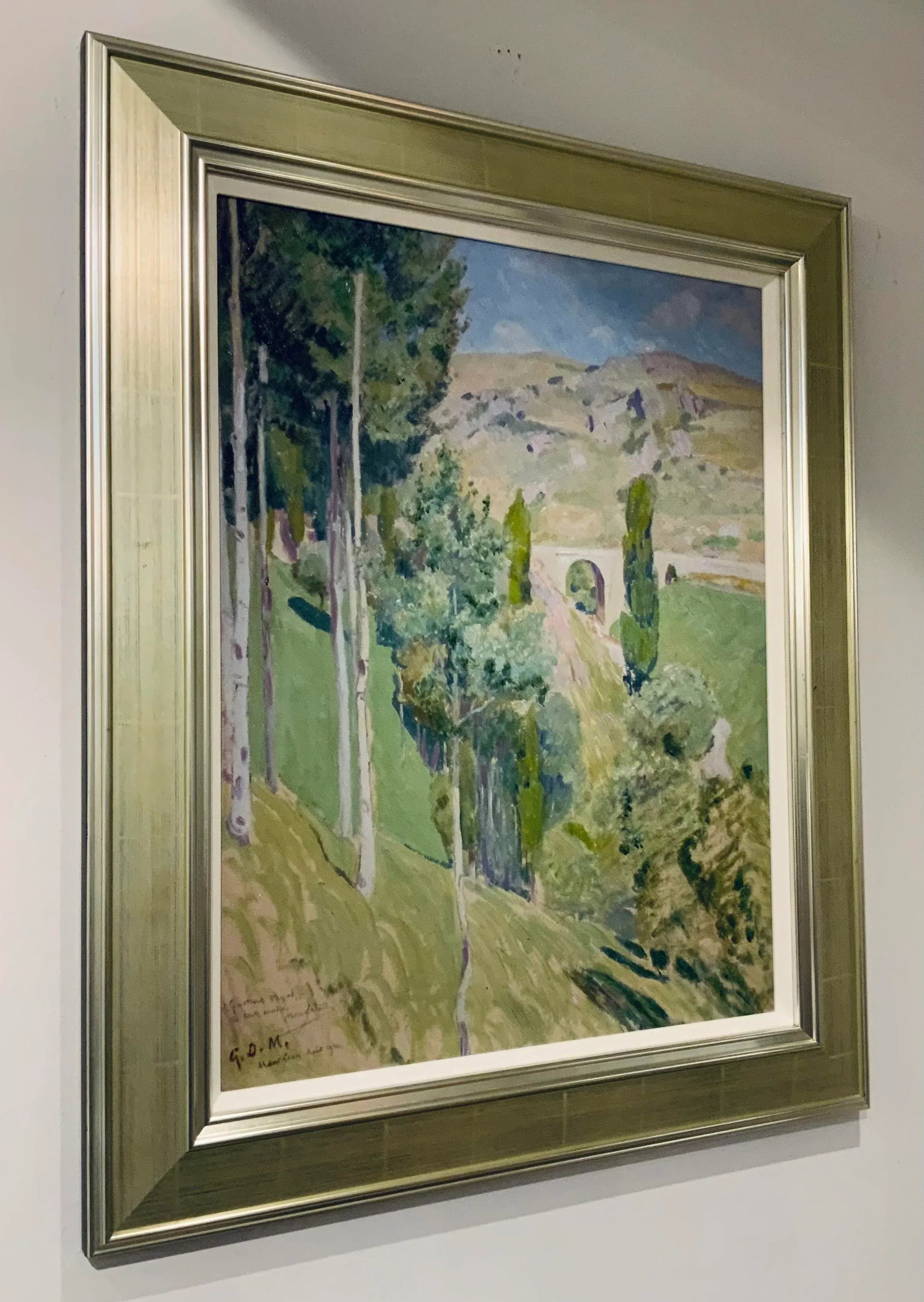Plein Air Style Framed Landscape Painting By: Arroyo - 6