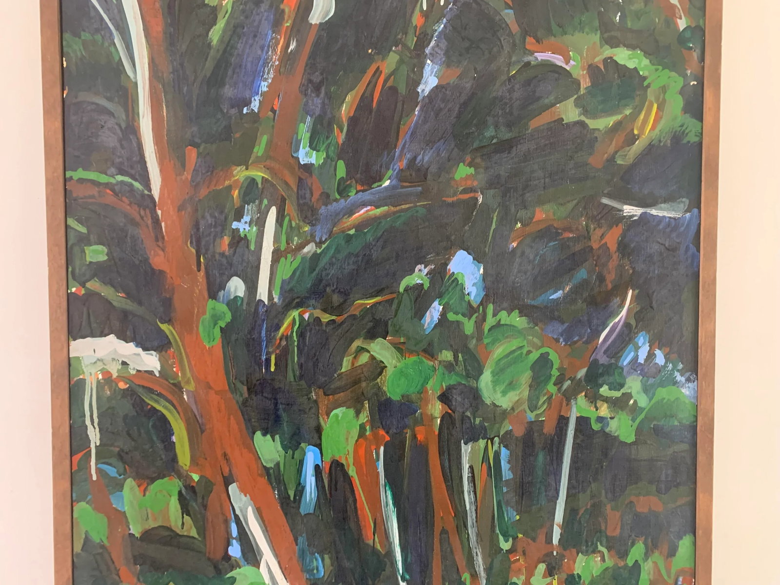 Michael Ross "Jungle No2" Abstract Landscape Oil on Canvas Painting, 1976 - 5