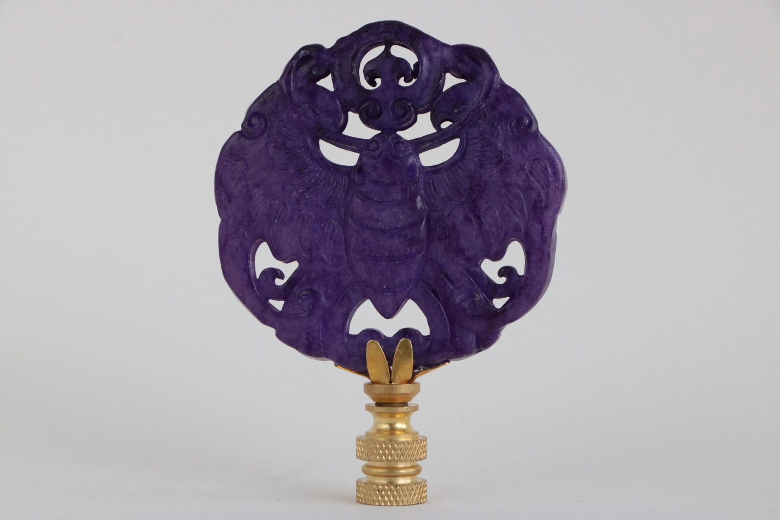 Purple Butterfly Lamp FInial - 3