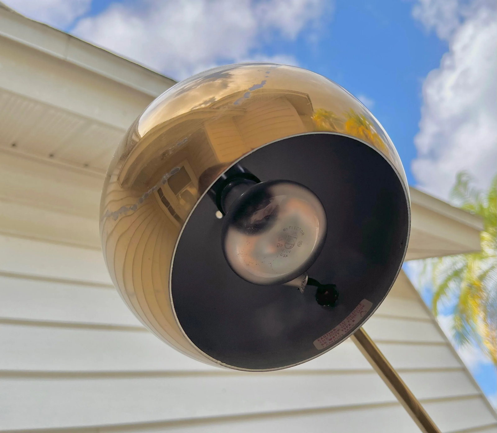 Mid Century Modern Brass Floor Lamp | Arco "Eyeball" Lamp - 10