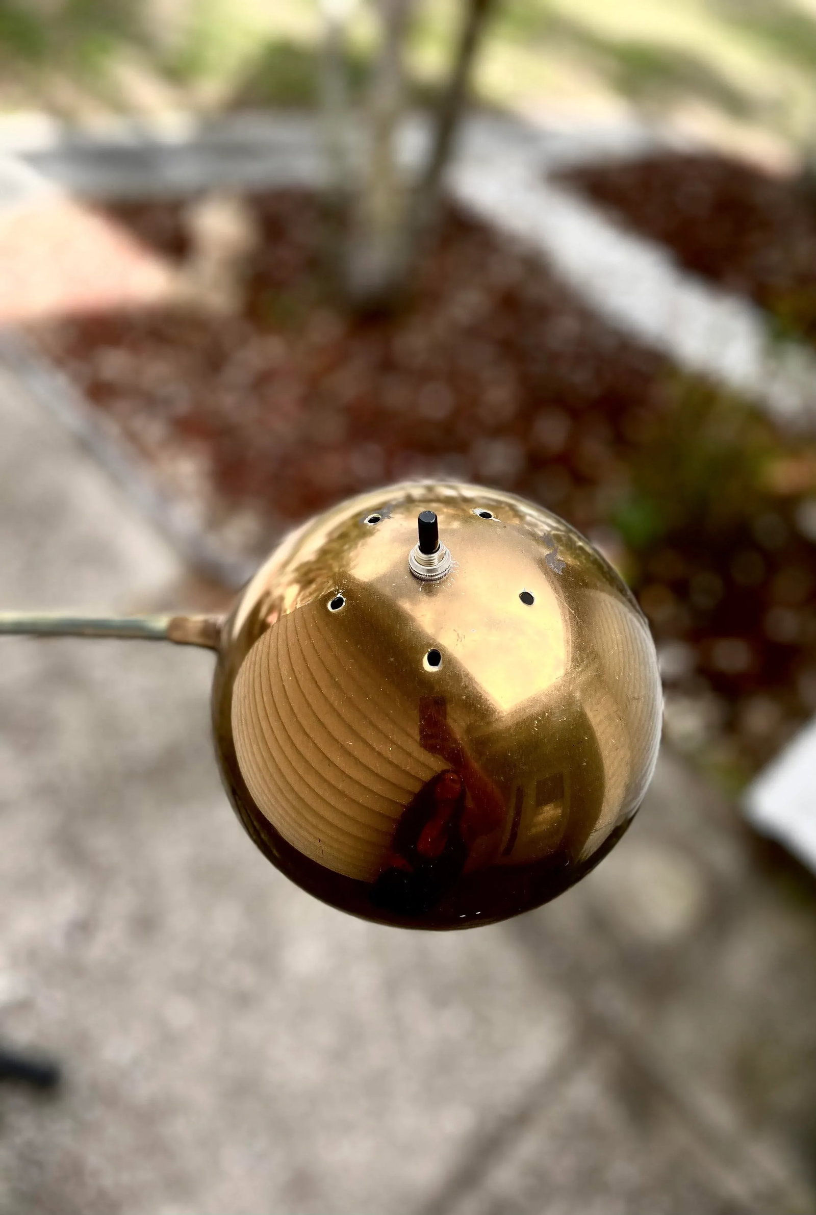 Mid Century Modern Brass Floor Lamp | Arco "Eyeball" Lamp - 5