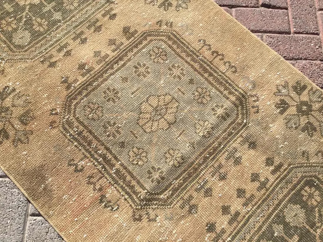 Distressed Oushak Runner - 2'10" x 8'9" - 4