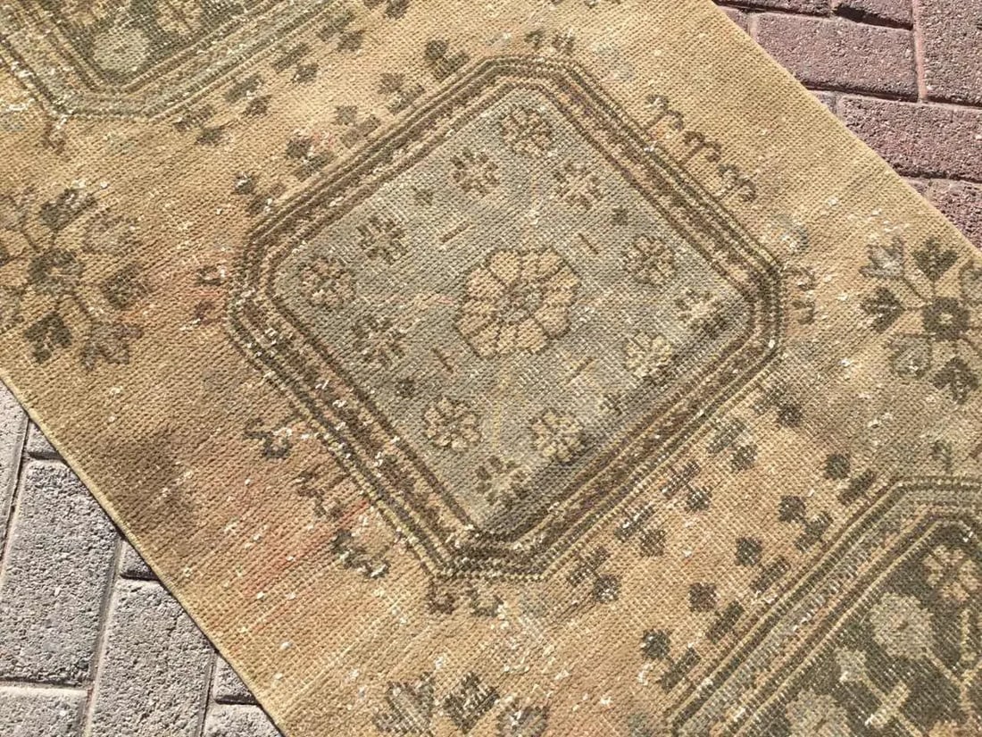 Distressed Oushak Runner - 2'10" x 8'9" - 5